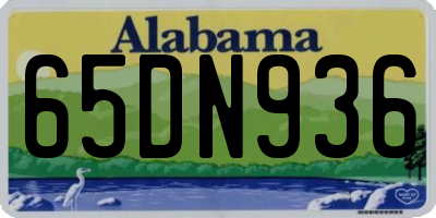 AL license plate 65DN936
