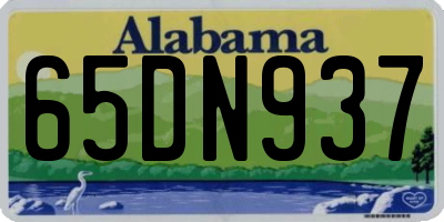 AL license plate 65DN937