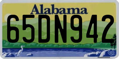 AL license plate 65DN942