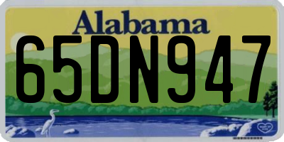 AL license plate 65DN947