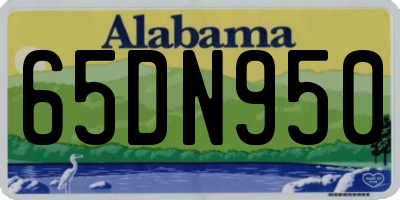 AL license plate 65DN950