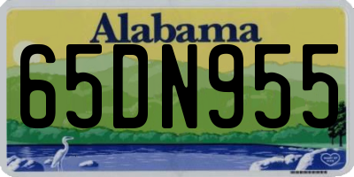 AL license plate 65DN955