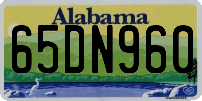 AL license plate 65DN960