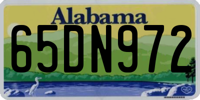 AL license plate 65DN972