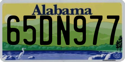 AL license plate 65DN977