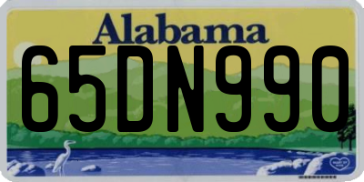 AL license plate 65DN990