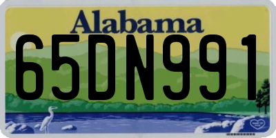 AL license plate 65DN991