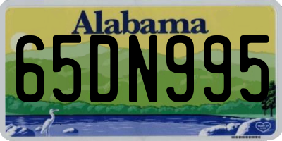 AL license plate 65DN995