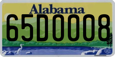 AL license plate 65DO008
