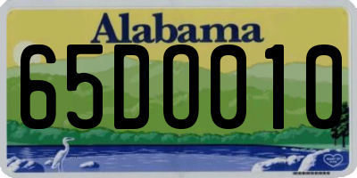 AL license plate 65DO010