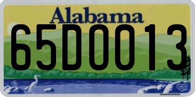 AL license plate 65DO013