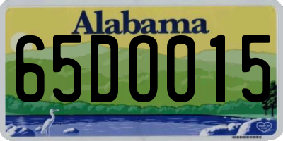 AL license plate 65DO015