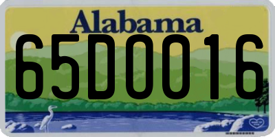 AL license plate 65DO016