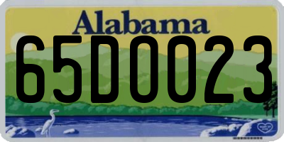 AL license plate 65DO023