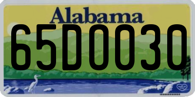 AL license plate 65DO030