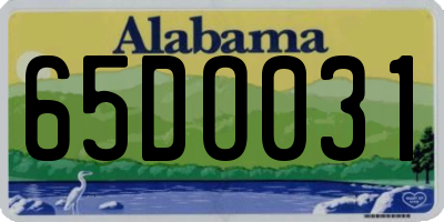 AL license plate 65DO031