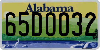 AL license plate 65DO032