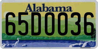AL license plate 65DO036