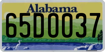 AL license plate 65DO037