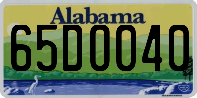 AL license plate 65DO040