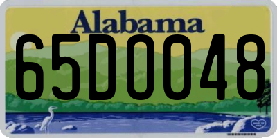 AL license plate 65DO048