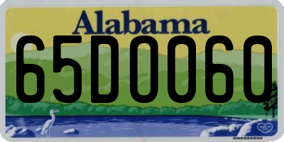 AL license plate 65DO060