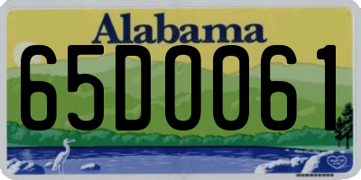 AL license plate 65DO061