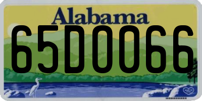 AL license plate 65DO066