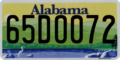 AL license plate 65DO072
