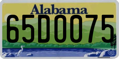 AL license plate 65DO075