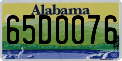 AL license plate 65DO076