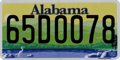 AL license plate 65DO078