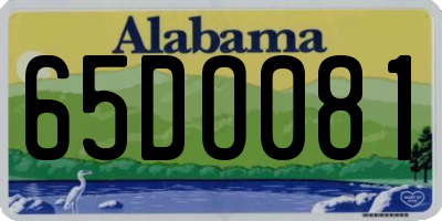 AL license plate 65DO081