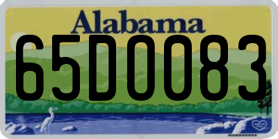 AL license plate 65DO083