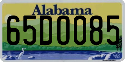 AL license plate 65DO085