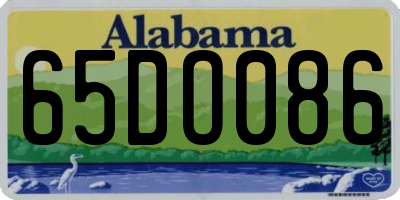 AL license plate 65DO086