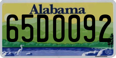 AL license plate 65DO092