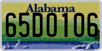 AL license plate 65DO106