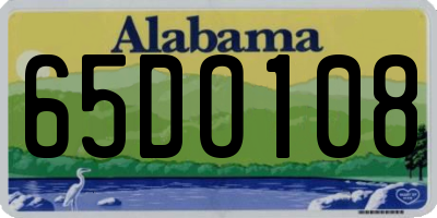 AL license plate 65DO108