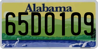 AL license plate 65DO109