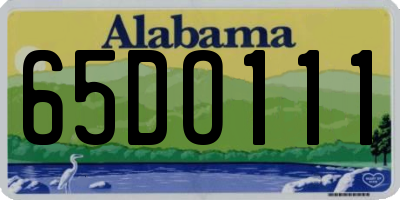 AL license plate 65DO111