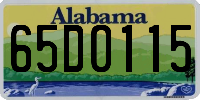 AL license plate 65DO115