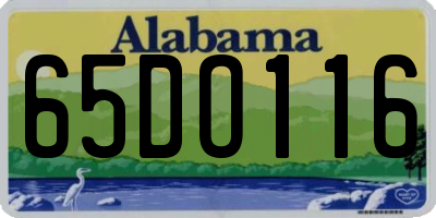 AL license plate 65DO116