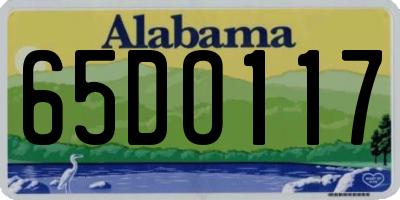 AL license plate 65DO117