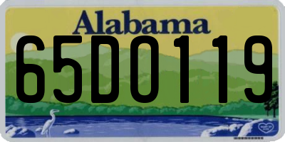AL license plate 65DO119
