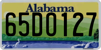 AL license plate 65DO127