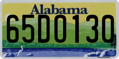 AL license plate 65DO130