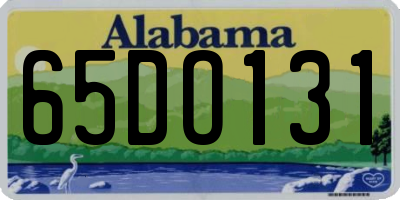 AL license plate 65DO131