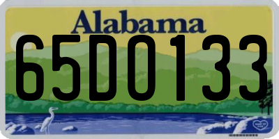 AL license plate 65DO133
