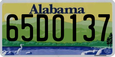 AL license plate 65DO137